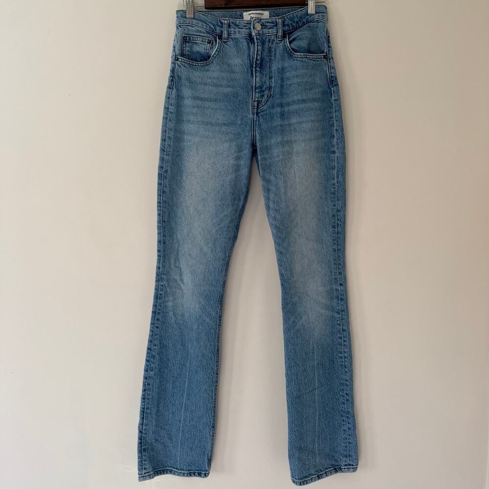 Reformation Cynthia High‎ Rise Straight Jeans in Malta Wash Size 27